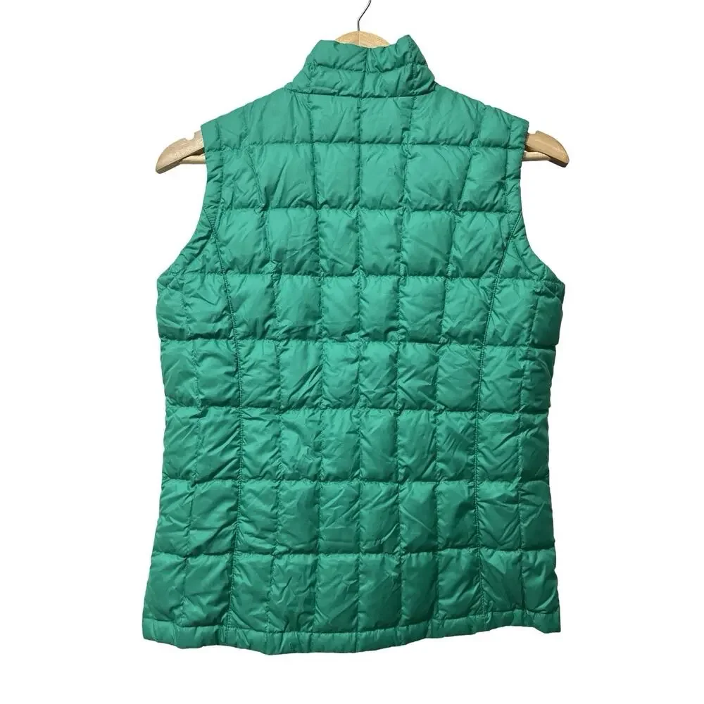 Marmot Girls 550 Fill Down Quilted Sol Puffer Vest Size L Green Outdoor Packable